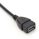 Usb 3.0 Angle 90 Degree Extension Cable Male To Female Adapter Cord Data Up