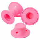 Hair Rollers X 24- Effortless - Heat Free - Hair Styling - Pink Silicone -  W5C8