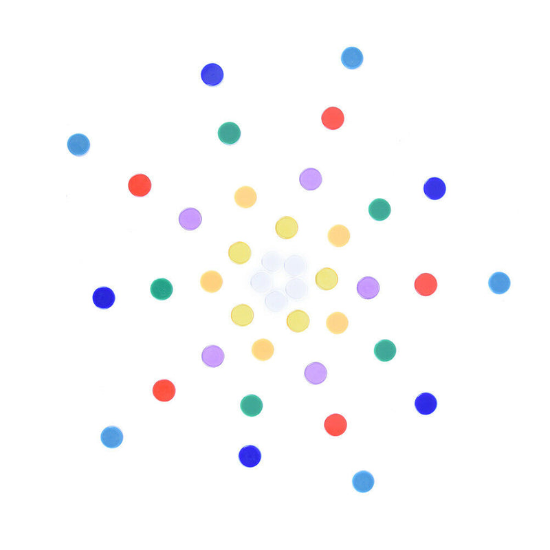 100pcs/bag PRO count bingo chips markers for bingo game cards 1.5cm *0.1cm LJAU