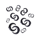9 Pairs Spiral Horn Tunnel Ear Expander Stretchers Taper Plugs Stretching Kit