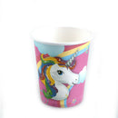 10X cups kids birthday party supplies Unicorn.paper glass party decor M&E