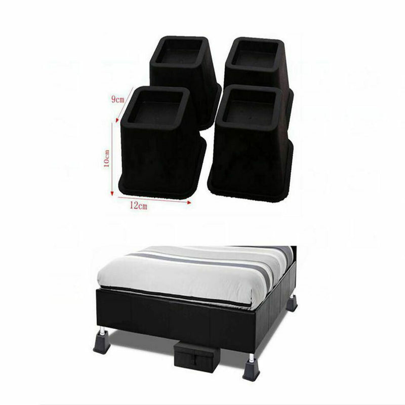 4-pack Furniture Risers Adjustable Bed Lifter Sofa Chair Riser Height 100mm
