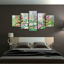 5pcs 5D DIY Full Drill Diamond Painting Lotus Cross Stitch Mosaic Kit Decor