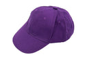 Kids Plain Baseball Cap Girls Boys Junior Childrens Hat Summer-Deep Purple