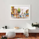 Wall Decor Full Round Diamond Painting Ki DIY Paris Tower Abstract Picture