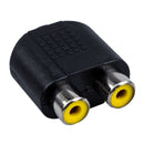 2 x RCA Female / 1 x 3.5mm Mono Female Adapter