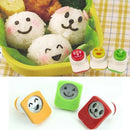 3PCS Cute Smile Sushi Nori Rice Mold Decor Cutter Bento Maker Sandwich DIY