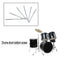 6Pcs Screw Rods 110mm Drum Long Screw Drum Tight Screw Tension Rods Percuss