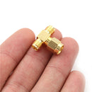 1xAdapterRP-SMA Female Plug To Two RP-SMA Male Jack T Triple1F2M RF Connector FT