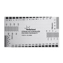 String Action Ruler Gauge Tool for Electric Bass and Acoustic Guitar, Stainless