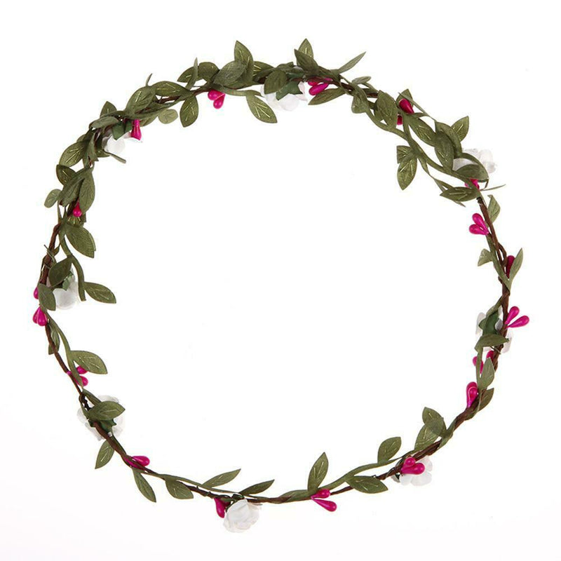 Bohemian Style Festival Wedding Bride Headdress Flower Garland Headbands
