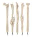 25PCS Bone Design Ballpoint Pens with Black Ink for Artist, Doctor, Nurse , U4M1