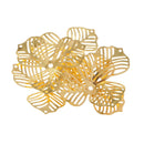 20 pcs/lot Metal Filigree Flower Slice Charms Jewelry DIY Headdress Components