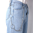 65cm Long Keyring Chain Hipster Pant Jean Wallet Belt Ring Clip Punk Hip HopFT