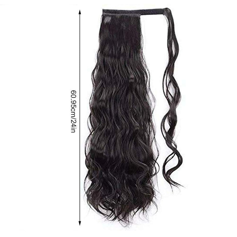 Synthetic Wavy Ponytail Long Curly Pony Tail Clip In Hair Extensions For Women
