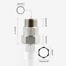 O2 oxygen sensor test pipe extension extender adapter spacer M18 X 1.5 (1)