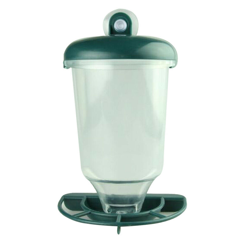 Clear Plastic Window Bird Feeder Automatic Feeding Suction Up Wild Bird Feeding