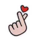 love iron on patch sewing on embroidered applique fabric badge clothes stickerES