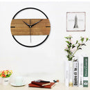 Fashion 30cm Wood Quiet Non Ticking Wall Clock Home Living Room Decor
