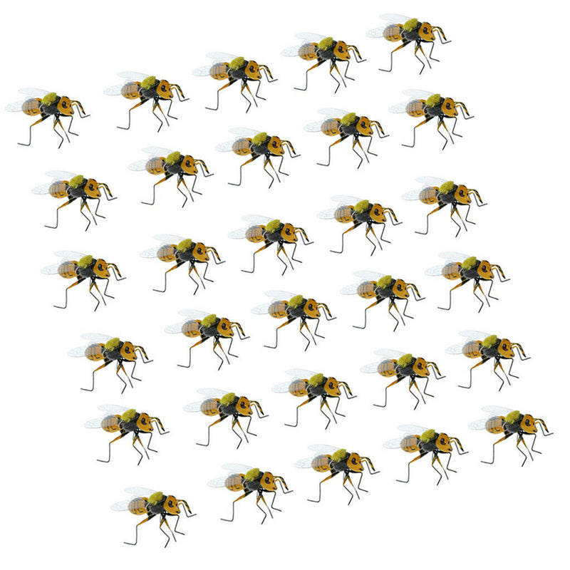 30x Bee Summer Insect Statue Tree Lawn Ornament Animal Sculpture Decor Gift