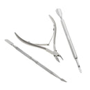Nail Cuticle Nipper Spoon Pusher Remover Cutter Trimmer for Nail Art