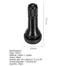 TR413 Snap-in Rubber Tubeless Tire Valve Stems for Car Motorcycle (10pcs)