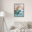 5D DIY Full Drill Diamond Painting Mermaid Girl Cross Stitch Embroidery Kit