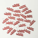 Metallic Merry Christmas Sprinkle Scatter Table Confetti Crystal Xmas Decor