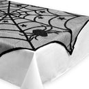 Halloween Party Decoration Spiderweb Tablecloth Black Lace Table Covers for E8R1