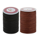 2 Rolls Round Waxed Cotton Cord String Jewellery Bracelet Necklace DIY 0.6mm