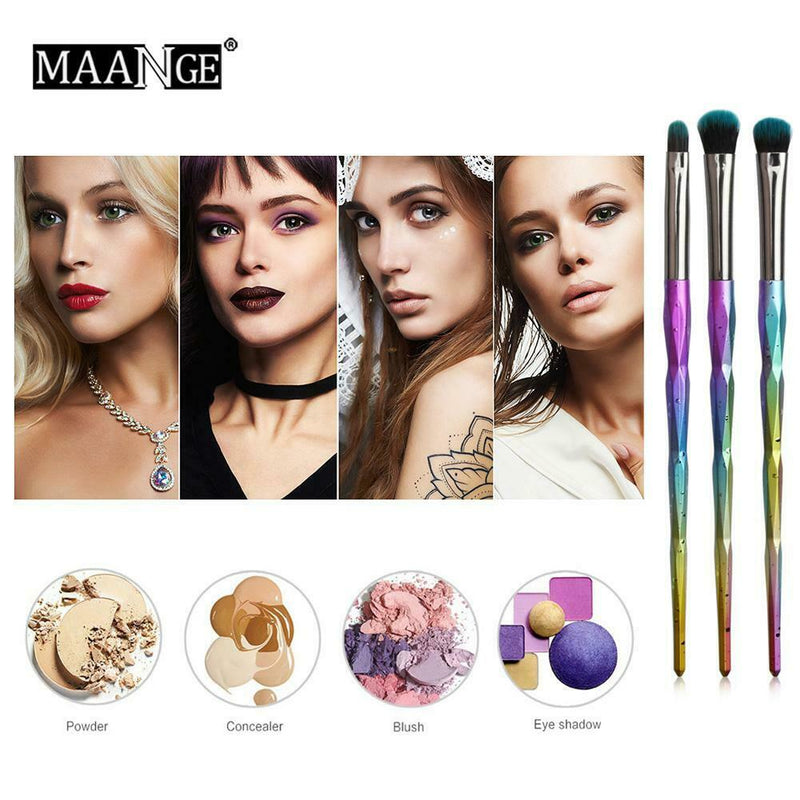 6pcs PVC Gradient Color Pro Powder Makeup Brushes Kit Eye Shadow Applicator A