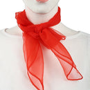 Lovely Fashion Plain Square Chiffon neck Scarf Head Scarves 70 cm x 70cm (R