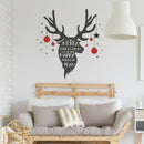 4pcs Merry Christmas Wall Stickers Elk Self-adhesive PVC Removable Decals A