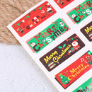 100pcs Merry Christmas Paper Sealing Stickers DIY Gifts Labels Candy Bag Tags ES