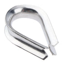 2x 6mm Stainless Steel Marine Wire Rope Eyelet Thimble Hard Eye Protection