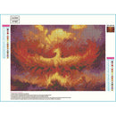 5D DIY Full Drill Diamond Painting Fire Phoenix Cross Stitch Embroidery Kit