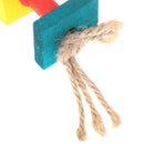 Colorful Wood Parrot Toys Durable Macaw Cage Chew Swing Bird Conure Pet To OZ