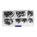 70Pcs Fishing Interlock Snap Barrel Swivels Rolling Solid Ring Multiple Size