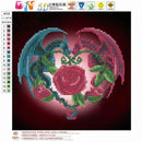 5D Diamond Dual Dragon Painting DIY Embroidery Cross Stitch Kit Home Decor