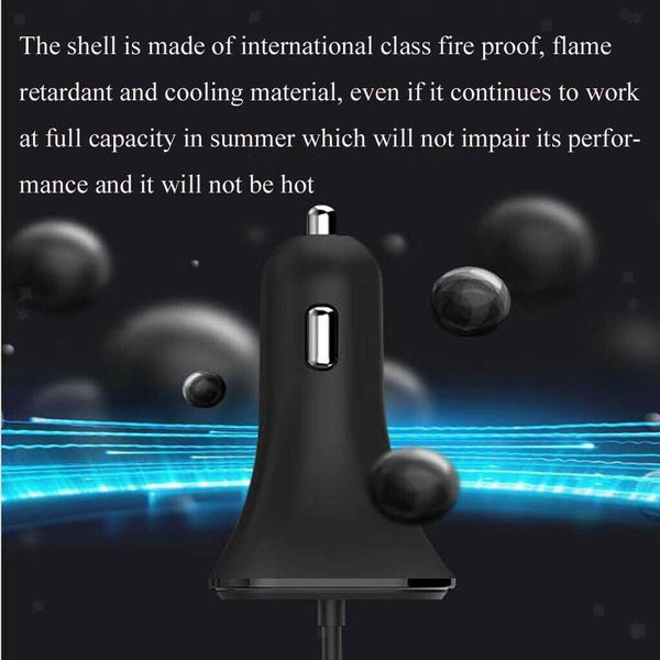 Dual USB Cigarette Socket Lighter Car Charger with 2 Ports USB Adapter White