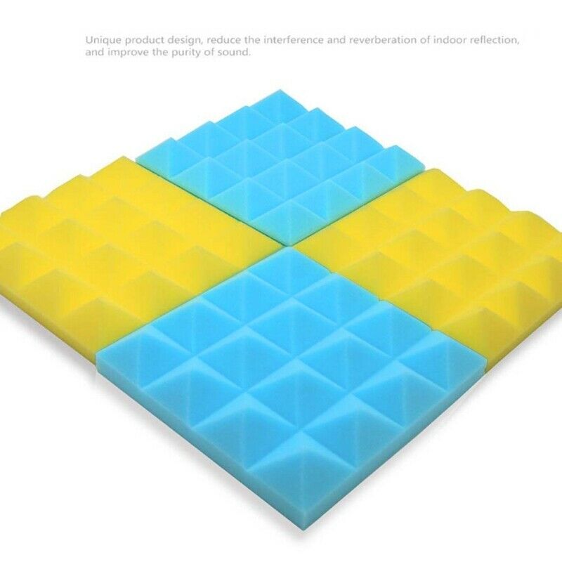 25X25X5Cm Soundproof Sponge,Acoustic Foam Panel Stop Absorption Studio Ktv
