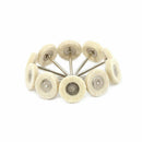10PCS 45*25mm Wool Felt Polishing Disc Wheel Shank For Jewelry Metal Buffi PUB