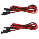 2 Pack Solar Battery Gender Adapter Cables 18AWG DC SAE Plug Male to Male