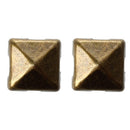 100 x 6 mm DIY Pyramids Rivets Gothic Bronze for Belted Coat J5S8