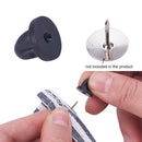 200x Rubber Pin Backs Holder Clutch Badge Lapel Pin Tie Tacks Jewelry Making