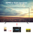 1080P HDMI to SCART Video Audio Upscale Converter Adapter for HD TV DVD  A