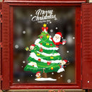 DIY Christmas Tree Bell Wall Stickers Home Shop Window Glass Decals Holiday Y6F4