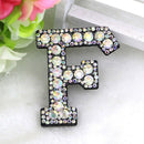 26 Pieces of 2-5.2 cm Letter Letter Patch Sewn on Rhinestone Diamond Patch