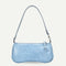 Women Totes Bags Alligator PU Elegant Shopping Shoulder Handbag (Blue)
