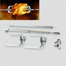 1pc Electric BBQ Rotisserie Grill Roast Rod Spit Universal Kit Motor Meat Skewer
